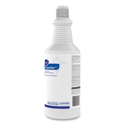 Crew Super Blue Mild Acid Bowl Cleaner, Citrus Scent, 32 oz Squeeze Bottle, 12/Carton