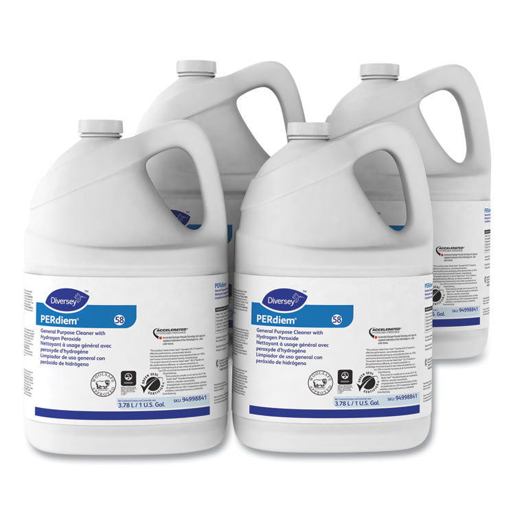 PERdiem Concentrated General Purpose Cleaner - Hydrogen Peroxide, Fragrance-Free, 1 gal Bottle
