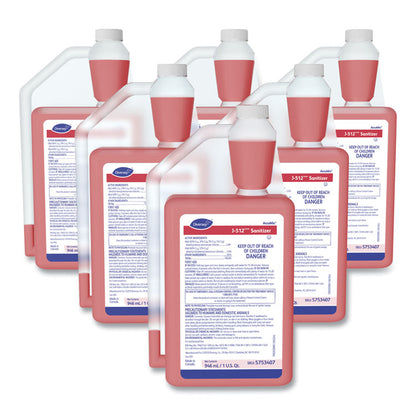 J-512TM/MC Santizer, 32 oz AccuMix Bottle, 6/Carton