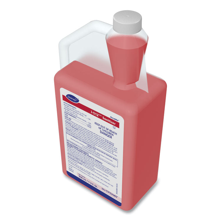 J-512TM/MC Santizer, 32 oz AccuMix Bottle, 6/Carton