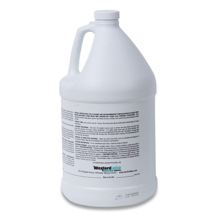 Wex-Cide Concentrated Disinfecting Cleaner, Nectar Scent, 128 oz Bottle