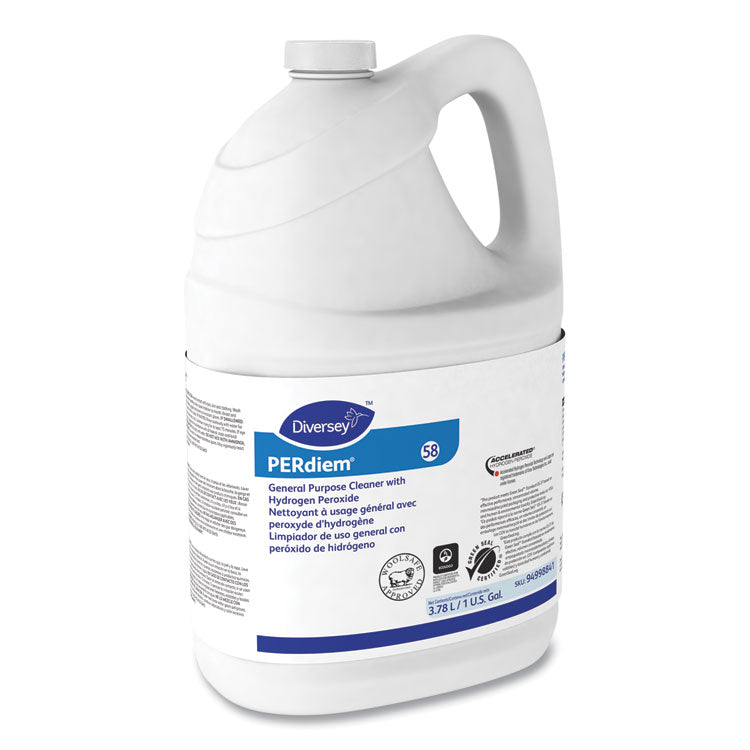 PERdiem Concentrated General Purpose Cleaner - Hydrogen Peroxide, Fragrance-Free, 1 gal Bottle