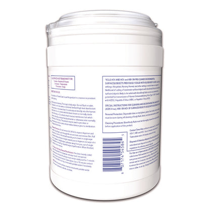 Oxivir TB Disinfectant Wipes, 7 x 6, White, 160/Canister, 12 Canisters/Carton