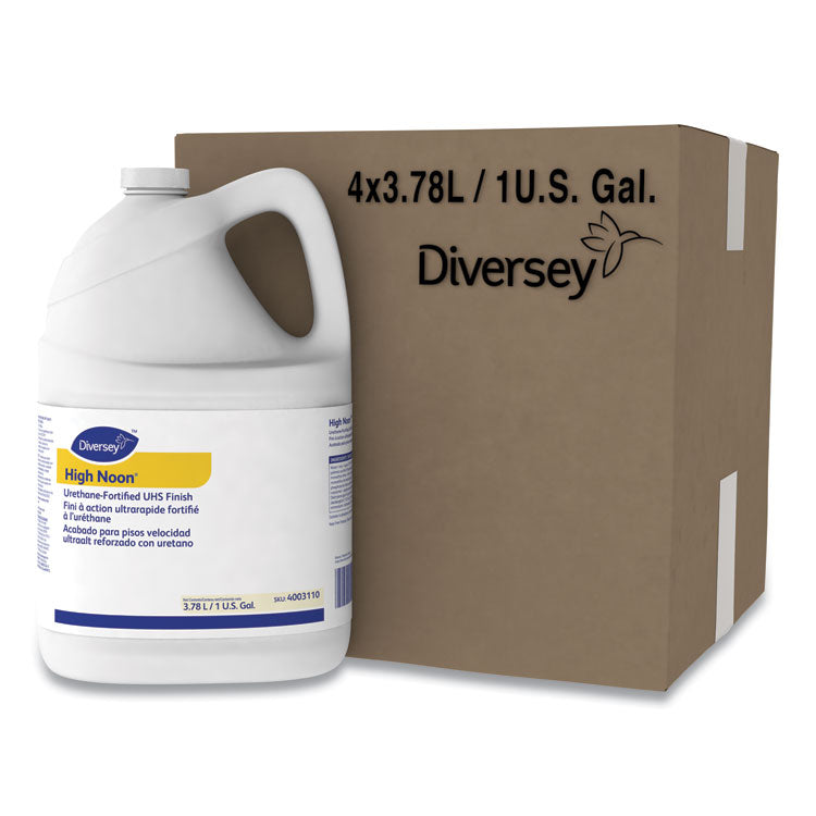 High Noon Urethane-Fortified UHS Floor Finish, Liquid, 1 gal Bottle, 4/Carton