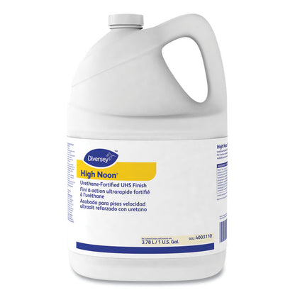 High Noon Urethane-Fortified UHS Floor Finish, Liquid, 1 gal Bottle, 4/Carton