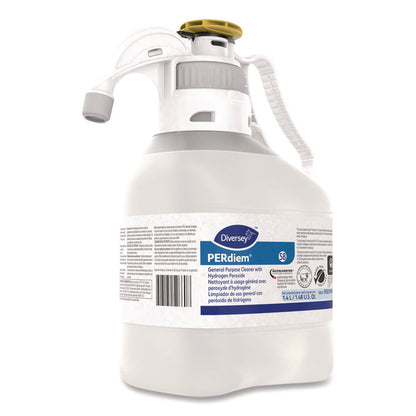 PERdiem Concentrated General Cleaner with Hydrogen Peroxide, Fragrance-Free, 1.4 L SmartDose, 2/Carton