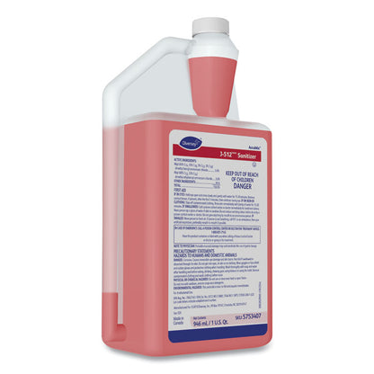 J-512TM/MC Santizer, 32 oz AccuMix Bottle, 6/Carton