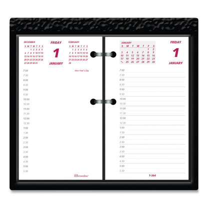 Daily Calendar Pad Refill, 6 x 3.5, White/Burgundy/Gray Sheets, 12-Month (Jan to Dec): 2026