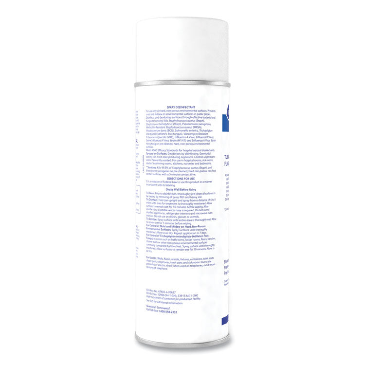 End Bac II Spray Disinfectant, Fresh Scent, 15 oz Aerosol Spray, 12/Carton