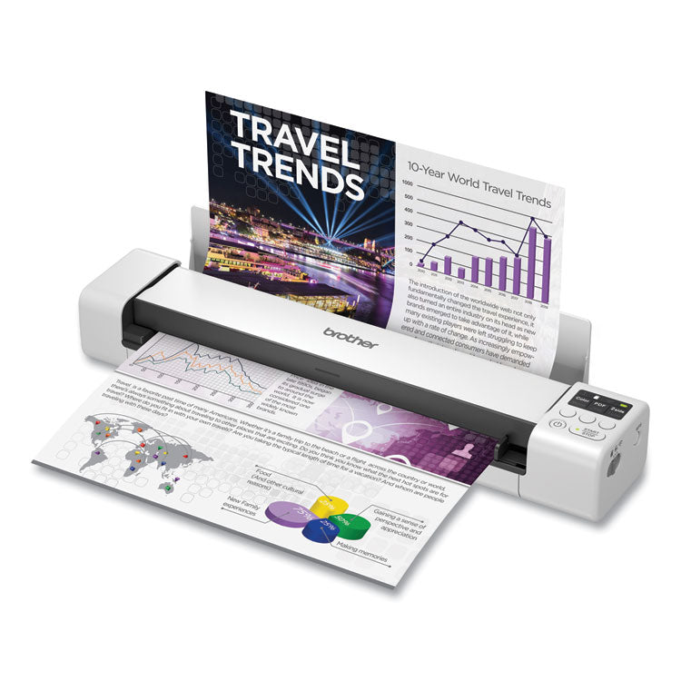 DS940DW Duplex and Wireless Compact Mobile Document Scanner, 600 dpi Optical Resolution, 1-Sheet Duplex Auto Document Feeder