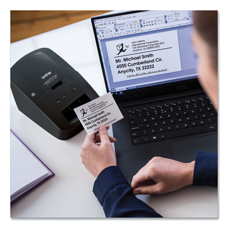 QL-600 Economic Desktop Label Printer, 44 Labels/min Print Speed, 5.1 x 8.8 x 6.1