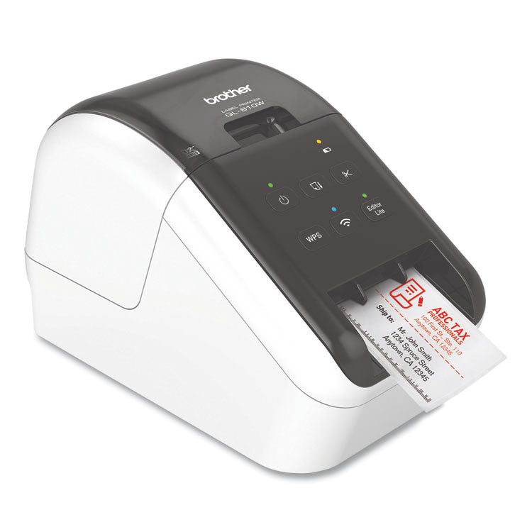 QL-810W Ultra-Fast Label Printer with Wireless Networking, 110 Labels/min Print Speed, 5 x 9.38 x 6