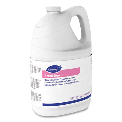 Breakdown Odor Eliminator, Cherry Almond, Liquid, 1 gal Bottle, 4/Carton
