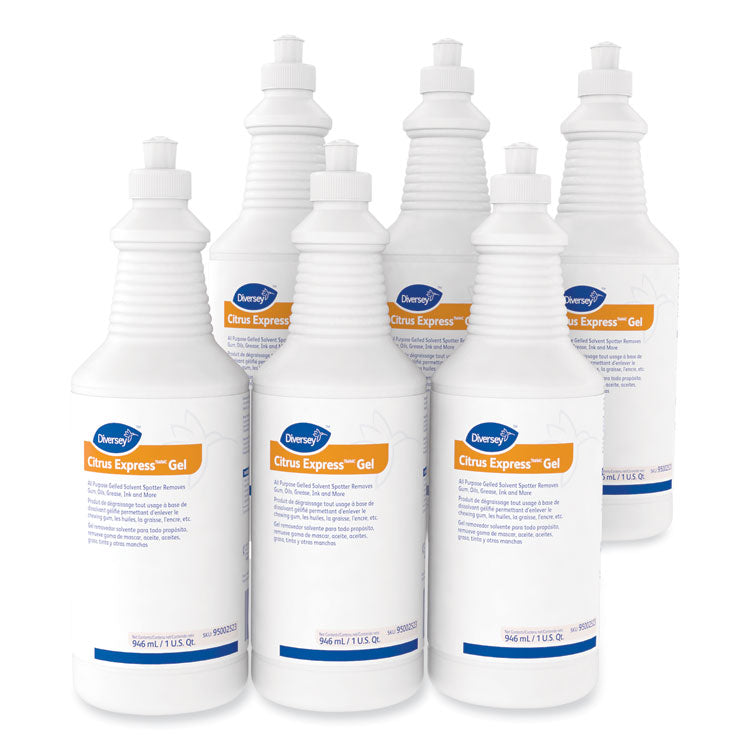 Citrus Express Gel Spotter, Citrus Scent, 32 oz Squeeze Bottle, 6/Carton