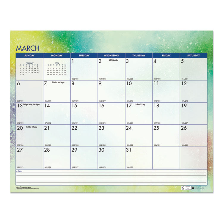 Recycled Cosmos Wall Calendar, Night Sky Artwork, 14.88 x 12, White/Multicolor Sheets, 12-Month (Jan to Dec): 2026