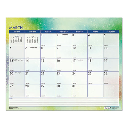 Recycled Cosmos Wall Calendar, Night Sky Artwork, 14.88 x 12, White/Multicolor Sheets, 12-Month (Jan to Dec): 2026