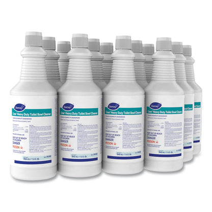 Crew Heavy Duty Toilet Bowl Cleaner, Minty Scent, 32 oz Squeeze Bottle, 12/Carton