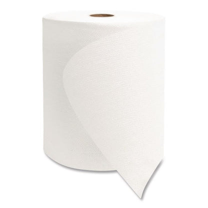 Valay Universal TAD Roll Towels, 1-Ply, 8 x 600 ft, White, 6 Rolls/Carton
