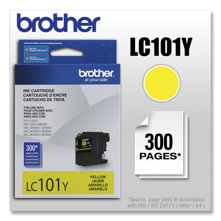 LC101Y Innobella Ink, 300 Page-Yield, Yellow