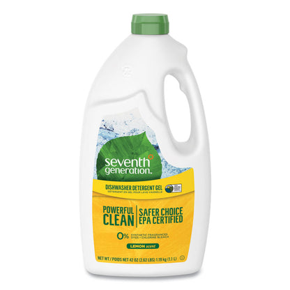 Natural Automatic Dishwasher Gel, Lemon Scent, 42 oz Bottle