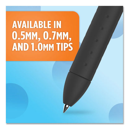 InkJoy Gel Pen, Retractable, Fine 0.5 mm, Blue Ink, Blue Barrel, Dozen