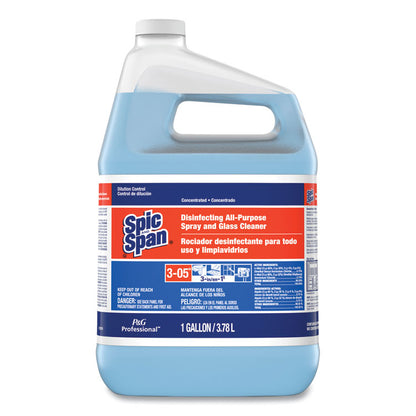 Disinfecting All-Purpose Spray and Glass Cleaner, Fresh Scent, Concentrated, 1 gal, 2/Carton