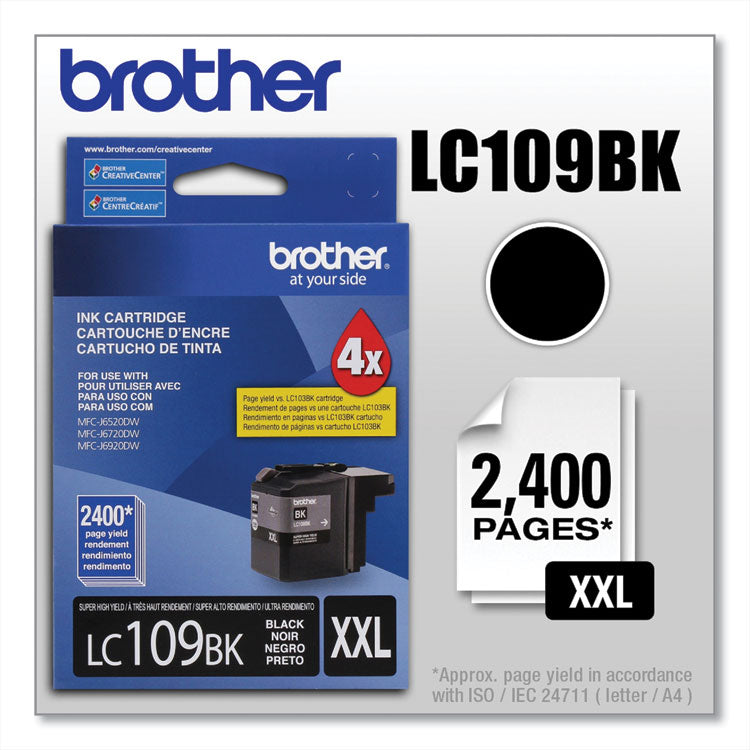 LC109BKS Innobella Super High-Yield Ink, 2,400 Page-Yield, Black