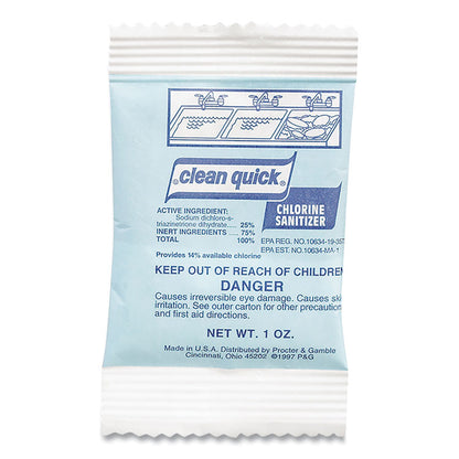 Powdered Chlorine-Based Sanitizer, 1 oz Pack, 100/Carton