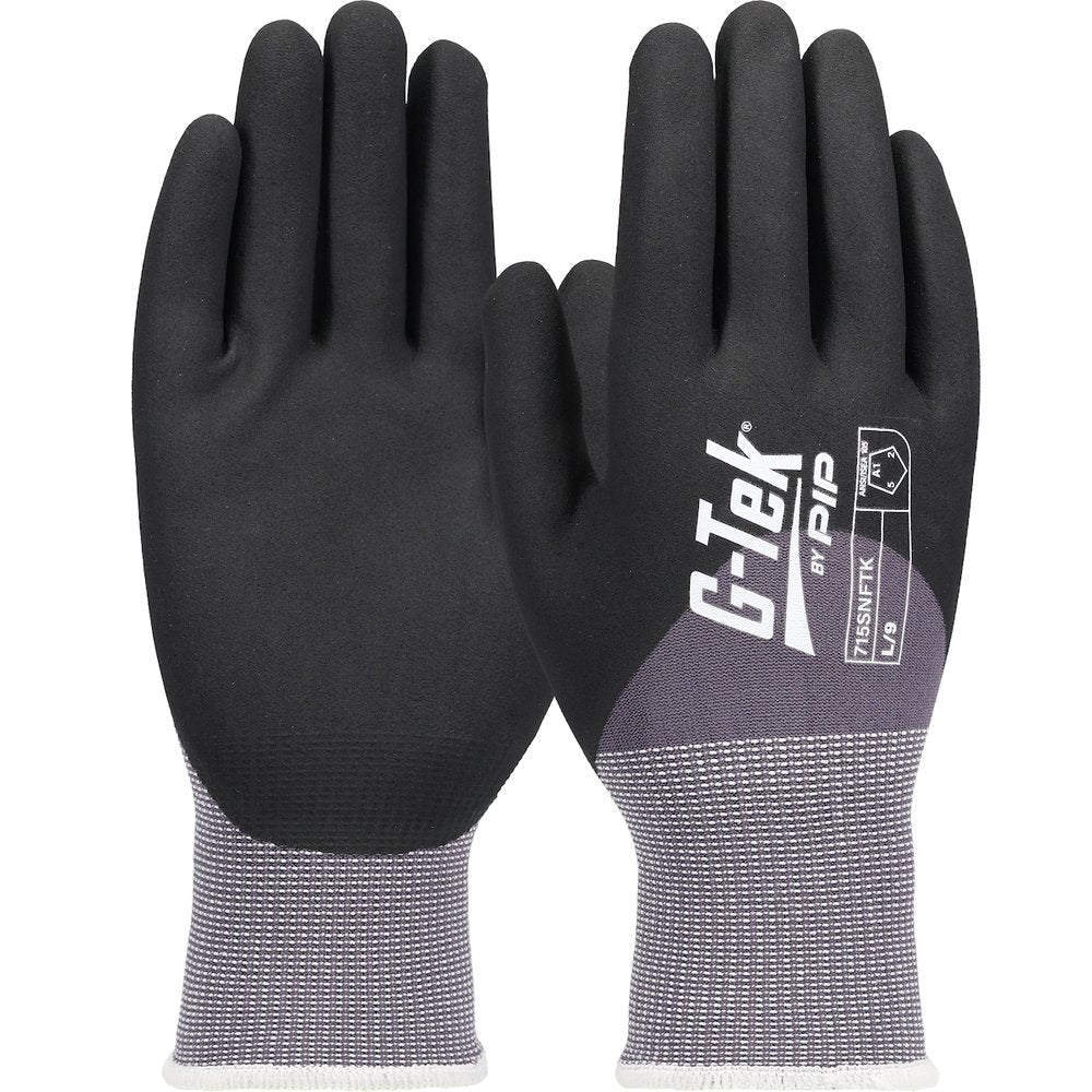 PIP Microfoam Nitrile 3/4 Nylon Liner. EN4141, 12 Pairs/Dozen