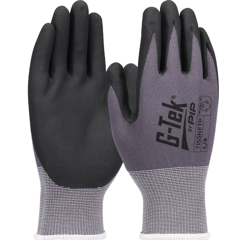 PIP Black Palm Micro Foam Nitrile, 12 Pairs/Dozen