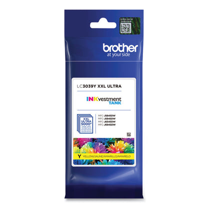 LC3039Y INKvestment Ultra High-Yield Ink, 5,000 Page-Yield, Yellow