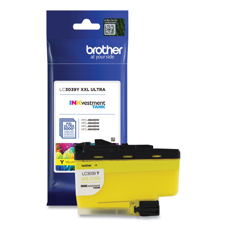 LC3039Y INKvestment Ultra High-Yield Ink, 5,000 Page-Yield, Yellow