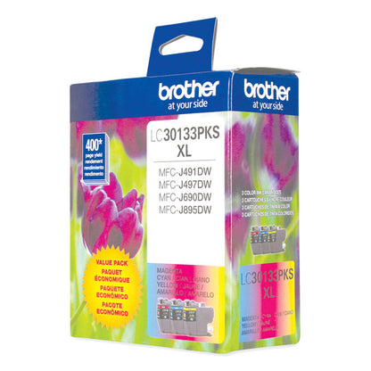 LC30133PKS High-Yield Ink, 400 Page-Yield, Cyan/Magenta/Yellow