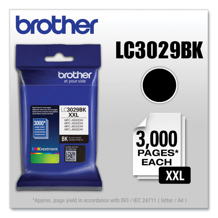 LC3029BK INKvestment Super High-Yield Ink, 3,000 Page-Yield, Black