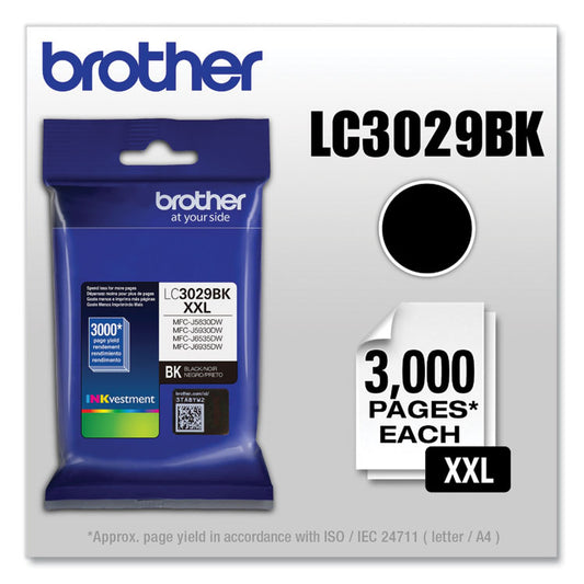 LC3029BK INKvestment Super High-Yield Ink, 3,000 Page-Yield, Black