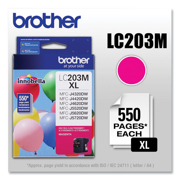 LC203M Innobella High-Yield Ink, 550 Page-Yield, Magenta