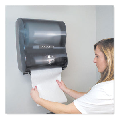 Valay 10 Inch Roll Towel Dispenser, 13.25 x 9 x 14.25, Black