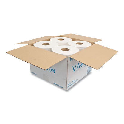 Valay Mini Jumbo Bath Tissue, Septic Safe, 2-Ply, 3.25" x 750 ft, White, 12 Rolls/Carton