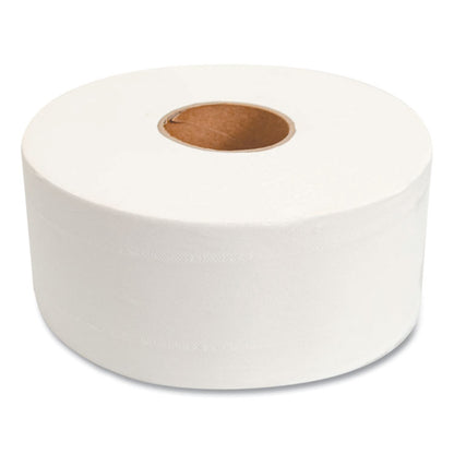 Valay Mini Jumbo Bath Tissue, Septic Safe, 2-Ply, 3.25" x 750 ft, White, 12 Rolls/Carton