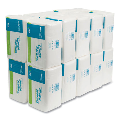 Morsoft Dinner Napkins, 2-Ply, 14.5 x 16.5, White, 3,000/Carton
