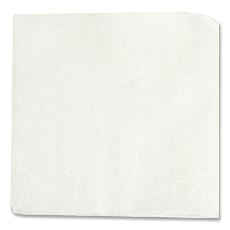 Morsoft Beverage Napkins, 1-Ply, 9 x 9, White, 500/Pack, 8 Packs/Carton