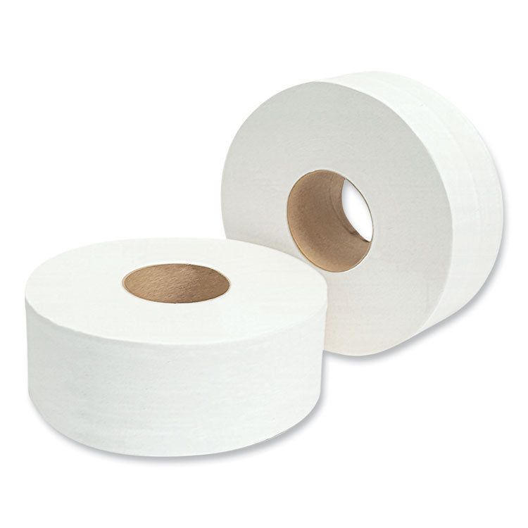 Jumbo Bath Tissue, Septic Safe, 2-Ply, 3.3" x 1,000 ft, White, 12 Rolls/Carton