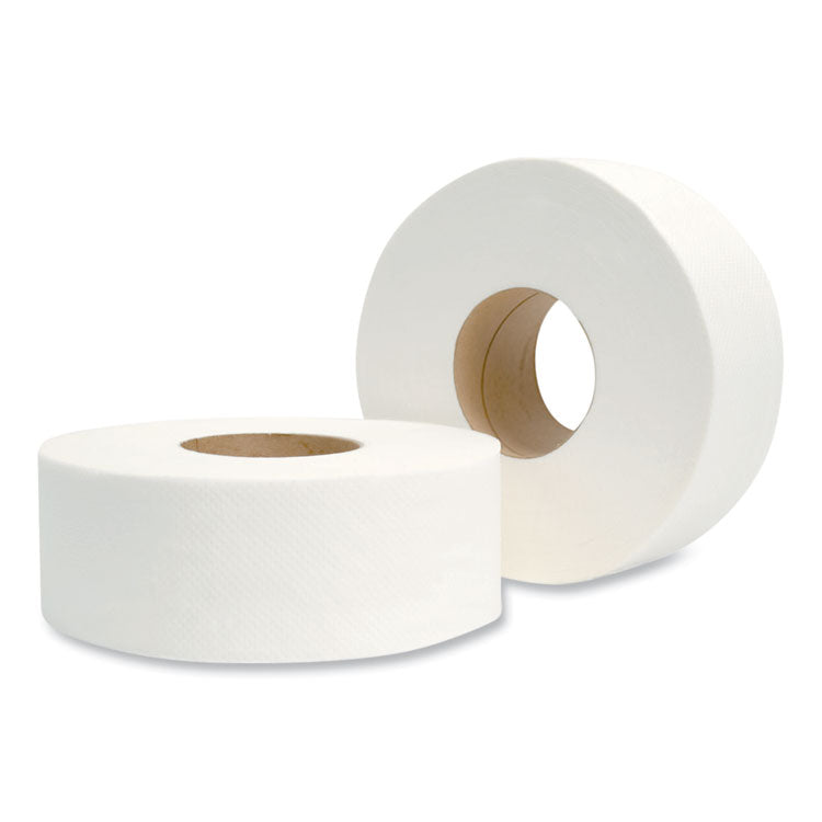 Jumbo Bath Tissue, Septic Safe, 2-Ply, 3.3" x 500 ft, White, 12 Rolls/Carton