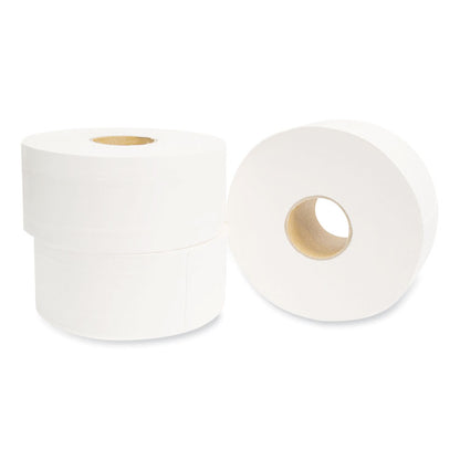 Valay Mini Jumbo Bath Tissue, Septic Safe, 2-Ply, 3.25" x 750 ft, White, 12 Rolls/Carton