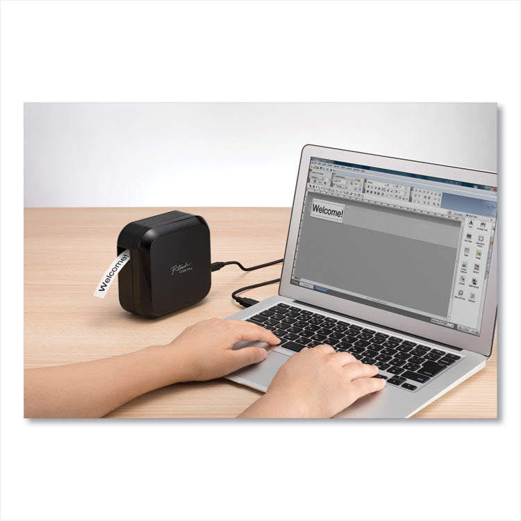 PT-P710BT CUBE Wireless Label Maker, 20 mm/s Print Speed, 5 x 2.6 x 5
