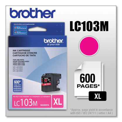 LC103M Innobella High-Yield Ink, 600 Page-Yield, Magenta