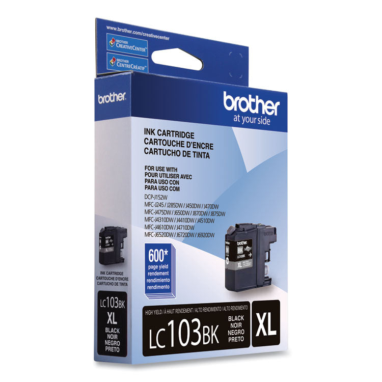 LC103BK Innobella High-Yield Ink, 600 Page-Yield, Black