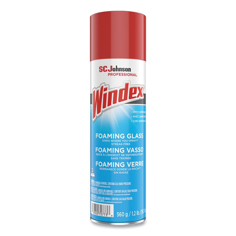 Foaming Glass Cleaner, 20 oz Aerosol Spray