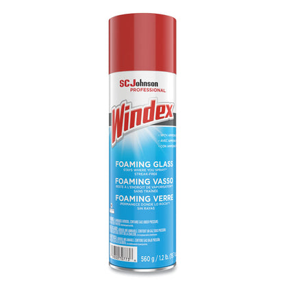 Foaming Glass Cleaner, 20 oz Aerosol Spray