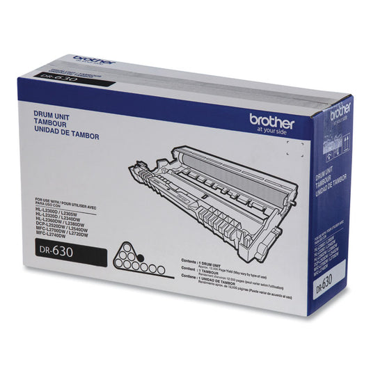 DR630 Drum Unit, 12,000 Page Yield, Black